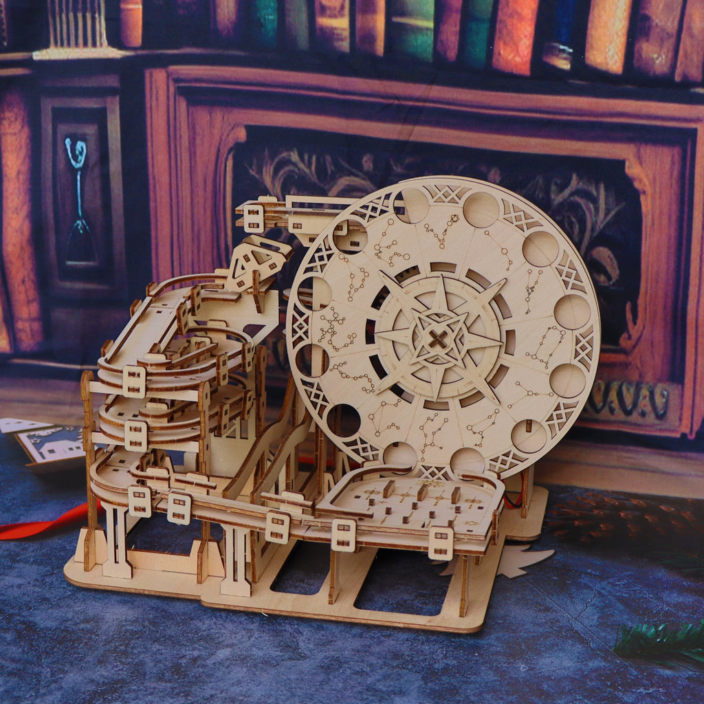 woodbot Marble Star Ball Wooden Marble Run 3D wooden Puzzle for adults